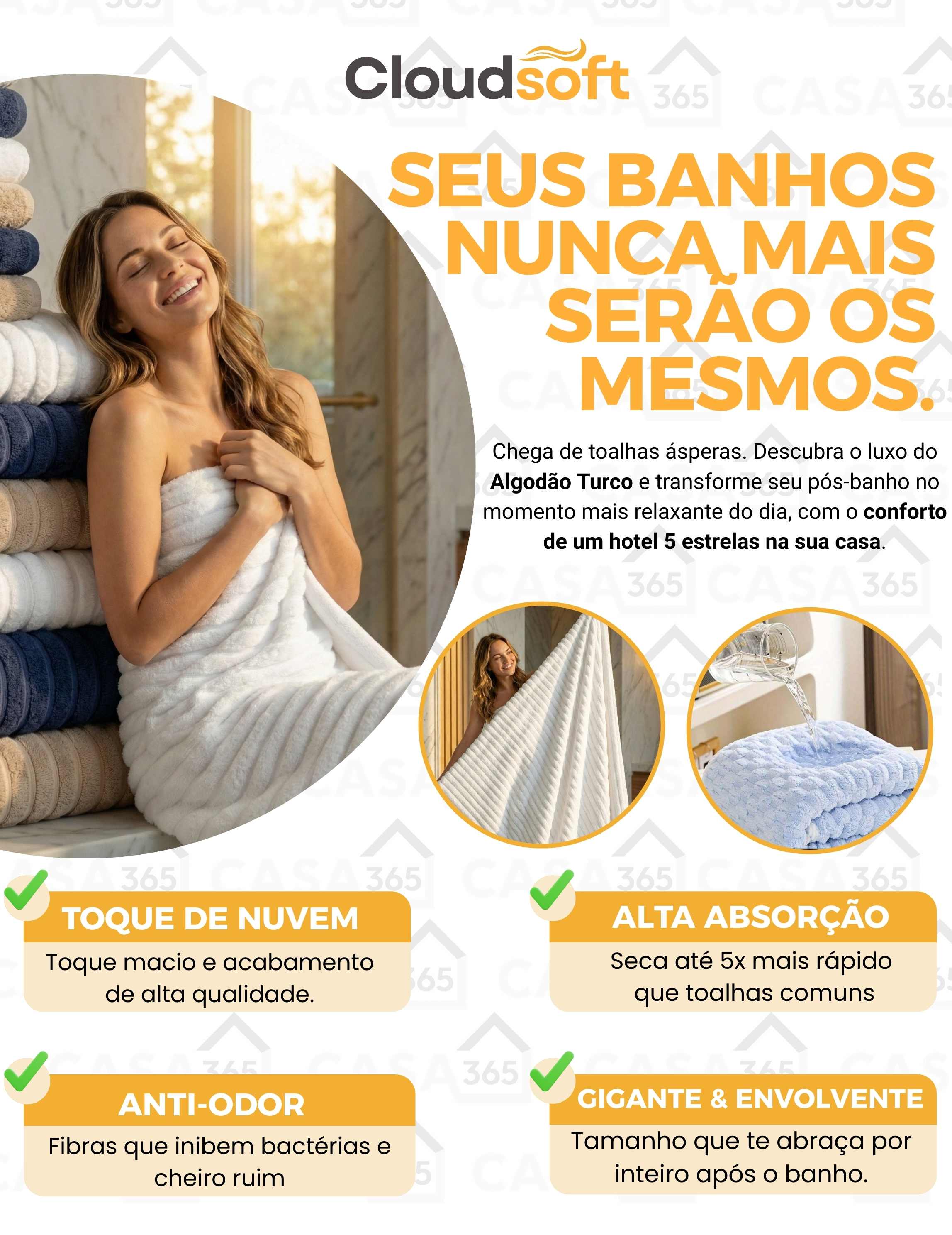 Toalhas CloudSoft